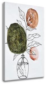 Obraz na plátně KVĚT VE VÁZE - 40x60 cm