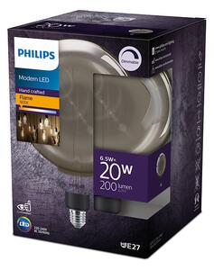 Philips 8719514315396 LED žárovka E27 6,5W/20W 200lm 1800K G200 smoky stmívatelná