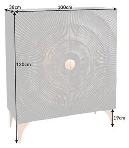 Vysoká komoda GOLDEN SUNSET 120 CM masiv mango Nábytek | Úložné prostory | Komody | Vysoké