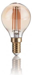 LAMPADINA VINTAGE LED filamentová žárovka E14 P45 4W 300lm 2200K nestmívatelná, jantarová