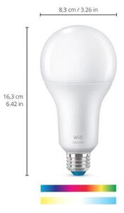 WiZ LED žárovka E27 A80 18,5W (150W) 2452lm 2200-6500K RGB IP20, stmívatelná