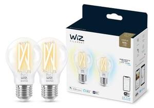WiZ SET 2x LED žárovka E27 A60 Filmant 7W (60W) 806lm 2700-6500K IP20, stmívatelné