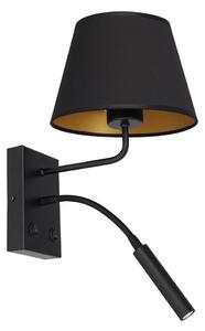 Nástěnná lampa ARDEN 1xE27/60W/230V + 1xG9/8W černá/zlatá