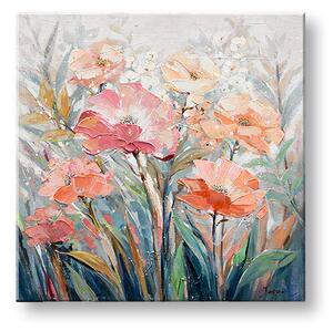Obraz na plátně KVĚTINOVÁ ZAHRADA 1 díl - 50x50 cm