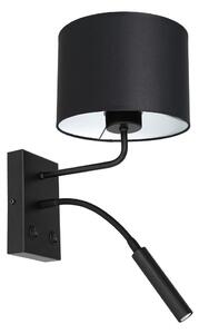 Nástěnná lampa ARDEN 1xE27/60W+1xG9/8W/230V černá/bílá