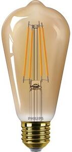 Vintage LED filament žárovka E27 ST64 7W (40W) 470lm 1800K nestmívatelná, zlatá