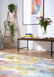 Moderní kusový koberec Osta Bloom 466118 AK990 Květy krémový vícebarevný Rozměr: 60x120 cm