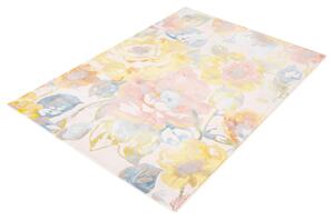 Moderní kusový koberec Osta Bloom 466118 AK990 Květy krémový vícebarevný Rozměr: 60x120 cm