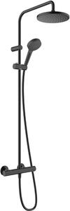 Hansgrohe Vernis Blend, termostatická sprchová souprava, hlavová sprcha + ruční sprcha, černá matná, HAN-26276670