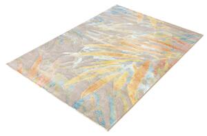 Moderní kusový koberec Osta Bloom 466140 AK990 Listy béžový žlutý Rozměr: 120x170 cm