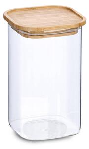 Dóza s bambusovým víkem, 1400 ml, 11 x 11 x 17,7 cm