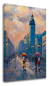 Obraz na plátně PROCHÁZKA MĚSTEM 1 díl - 40x60 cm