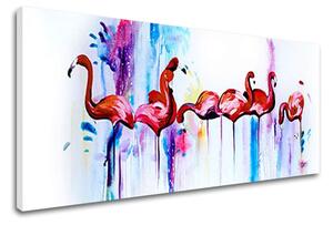 Autorská reprodukce na plátně PLAMENIAKY - 110x45 cm