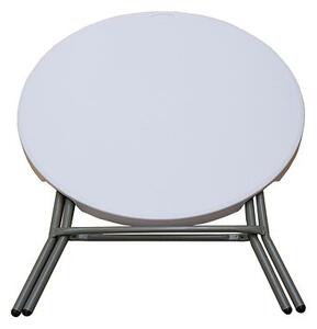 Skládací bistro stolek - průměr 80cm, výška 75cm