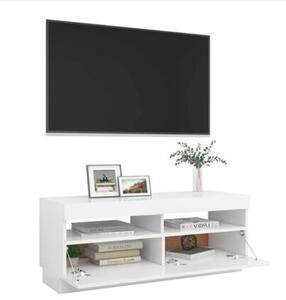 VidaXL TV skříňka s LED osvětlením bílá 100 x 35 x 40 cm