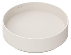 Umyvadlo Hansgrohe Xuniva Evo S 40x40 cm písková matná béžová mat bez otvoru pro baterii, bez přepadu 60323780
