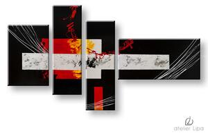 Autorská reprodukce na plátně ABSTRAKT - 115x60 cm