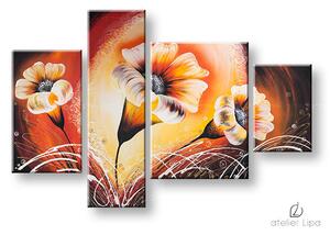 Autorská reprodukce na plátně KVĚTINY - 125x90 cm