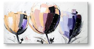 Autorská reprodukce na plátně KVĚTINY - 60x30 cm