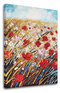 Autorská reprodukce na plátně KVĚTINY - 45x65 cm