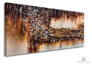 Autorská reprodukce na plátně ABSTRAKT - 70x30 cm