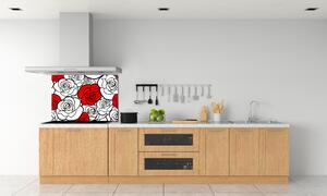 Skleněný panel do kuchyně Růže pksh-54438364