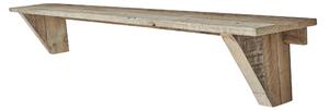 NÁSTĚNNÁ POLICE, recyklované dřevo, světle hnědá, 150/20/22 cm - Online Only svítidla, Online Only