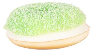 Dekorace plastový donut se zelenou polevou – 6x2 cm