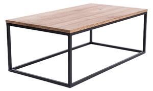 KONFERENČNÍ STOLEK, černá, barvy dubu, dřevo, kov, 110/60/40 cm - Online Only svítidla, Online Only