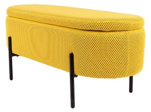TABURETOVÁ LAVICE, kov, textil, 95/36/43 cm - Online Only svítidla, Online Only
