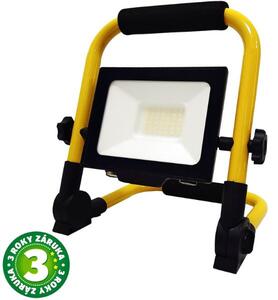 Prémiový přenosný LED reflektor 30W 3000lm, denní, do zásuvky, mlžné sklo, 3 roky