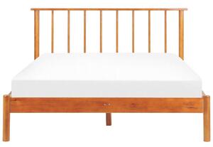 Manželská postel 140 cm Barza (světlé dřevo). 1080334