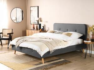 Manželská postel 160 cm Renza (šedá) (s roštem). 1080337