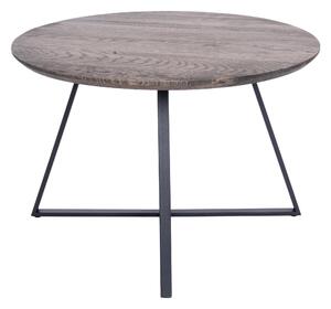 KONFERENČNÍ STOLEK, černá, tmavý dub, dřevo, kov, 60/40 cm - Online Only svítidla, Online Only