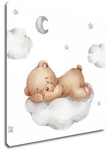 Impresi Obraz Spící medvídek - 40 x 40 cm