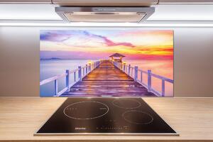 Panel do kuchyně Dřevěné molo pksh-55017607