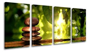 4dílný obraz na stěnu FENG SHUI - 80x40 cm