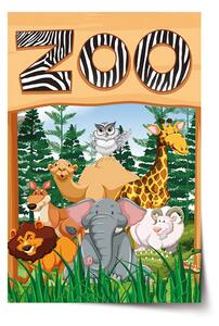 Sablio Plakát Zoo - 60x40 cm