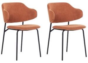 Set 2 ks jídelních židlí Kenza (oranžová). 1080651
