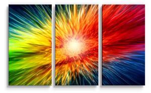 Sablio Obraz - 3-dílný Barevná exploze - 120x80 cm