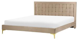 Manželská postel 160 cm Linux (béžová). 1080953