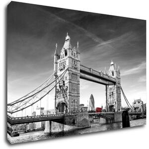 Impresi Obraz Tower Bridge černobílý - 60 x 40 cm