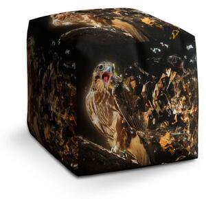 Sablio Taburet Cube Dravec - 40x40x40 cm