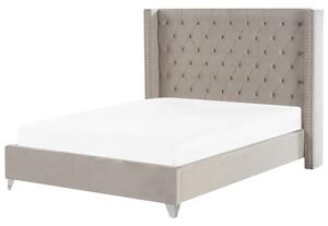 Manželská postel 180 cm Lubbka (šedá). 1081054