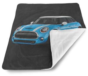 Sablio Deka pro miminko Mini sedan Černé pozadí - 80x100 cm