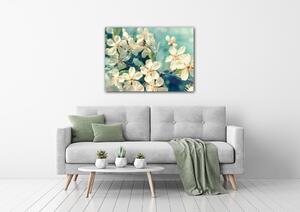 Impresi Obraz Třešňový květ modré pozadí - 60 x 40 cm