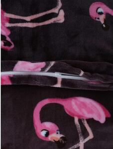 Povlak na polštář mikroplyš 70 × 90 cm – Flamingos