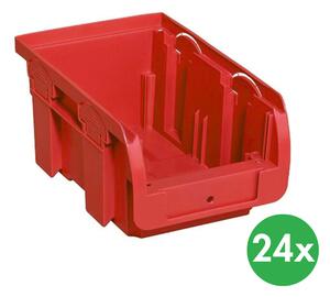 Plastový box COMPACT, 102 x 160 x 75 mm, červený