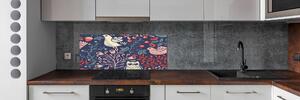 Panel do kuchyně Slepice sova rostliny pksh-55286668