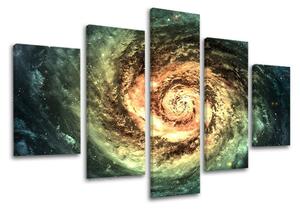 5dílný obraz na stěnu VESMÍR - 100x80 cm